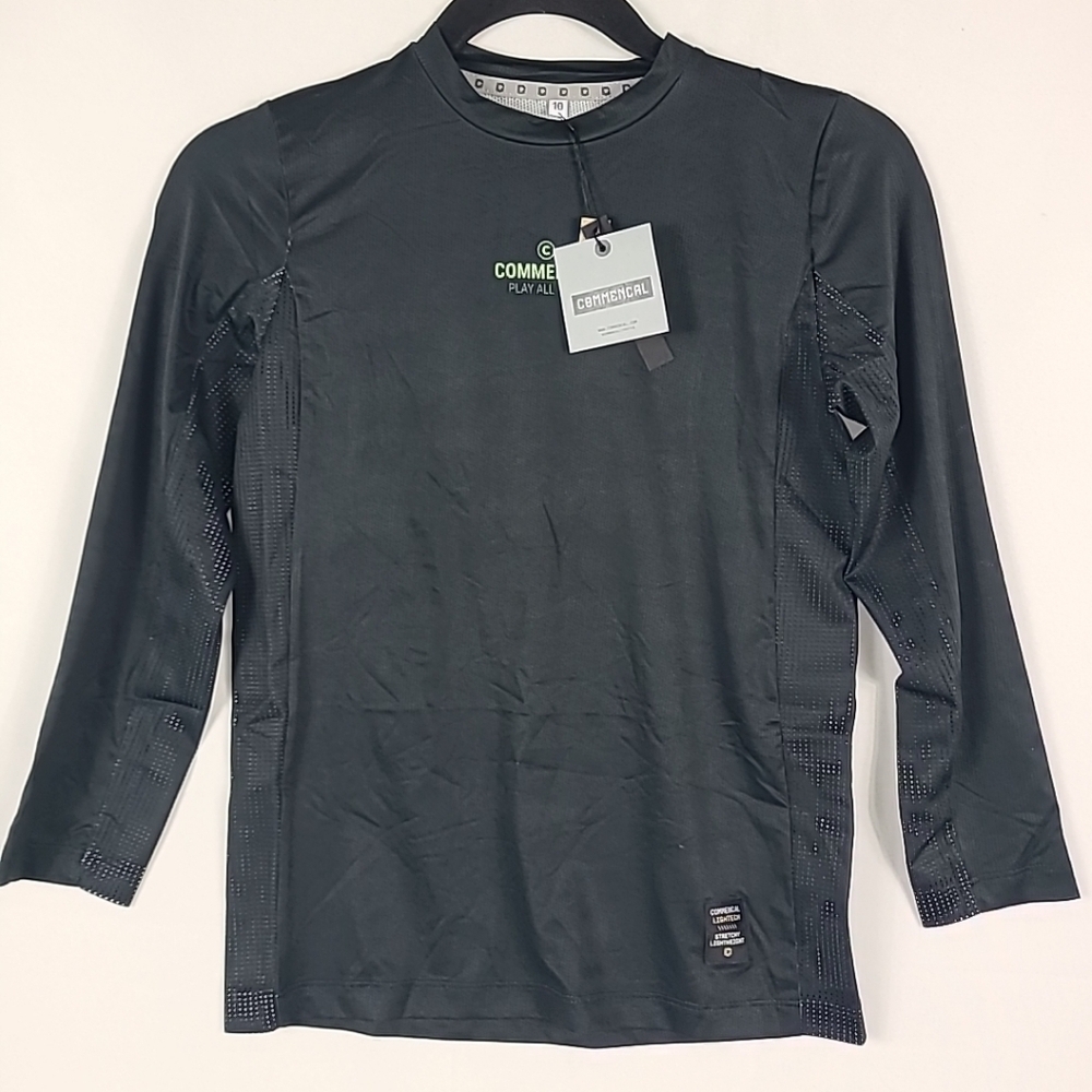 NWT Commencal Kids Lightech Race Long Sleeve Jersey Black Size 10